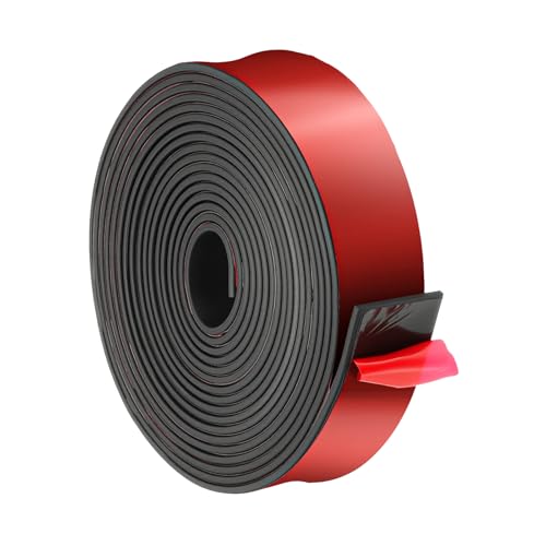 Bande caoutchouc néoprène 40mm x 3mm x 4.5m autoadhésive noire pour isolation
