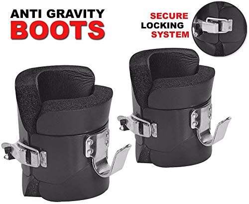 FITNESS MANIAC USA Gravity Inversion Boots for Stress Relief and Fitness - Ab Crunch, Abdominal Sit Up, Hooks Bar Therapy, Core Gym Fitness Exerciser - Anti Gravity Boots for Hanging Upside Down by FITNESS MANIAC - Used condition - Image 3