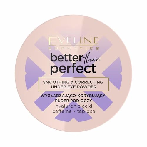 Eveline Cosmetics Better Than Perfect Glättendes & Korrigierendes Unter-Augen-Puder - Vegan | Better Than Perfect Serie | Lang anhaltender Satin-Finish