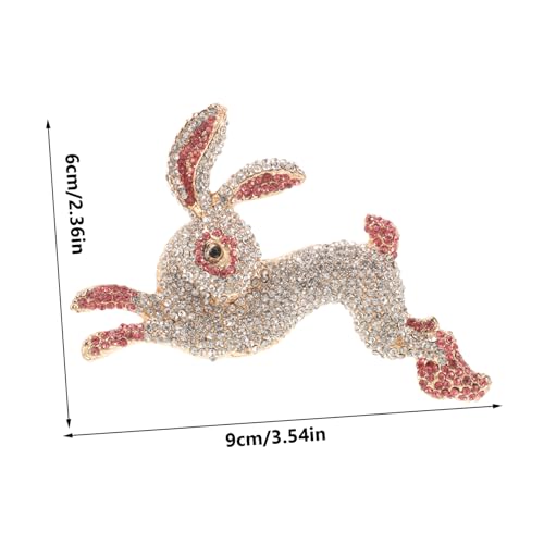 Broche lapin pour femmes en alliage de zinc Ipetboom - 3