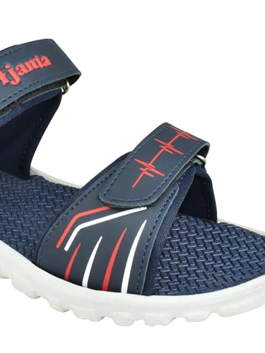 Image of Impakto AJANTA Men Sports Sandals for Men | Lightweight Comfortable Walking & Trekking Sandals | Breathable Outdoor Travel Footwear | Cushioned Anti-Skid Athletic Sandals for Gym, Hiking & Daily Wear