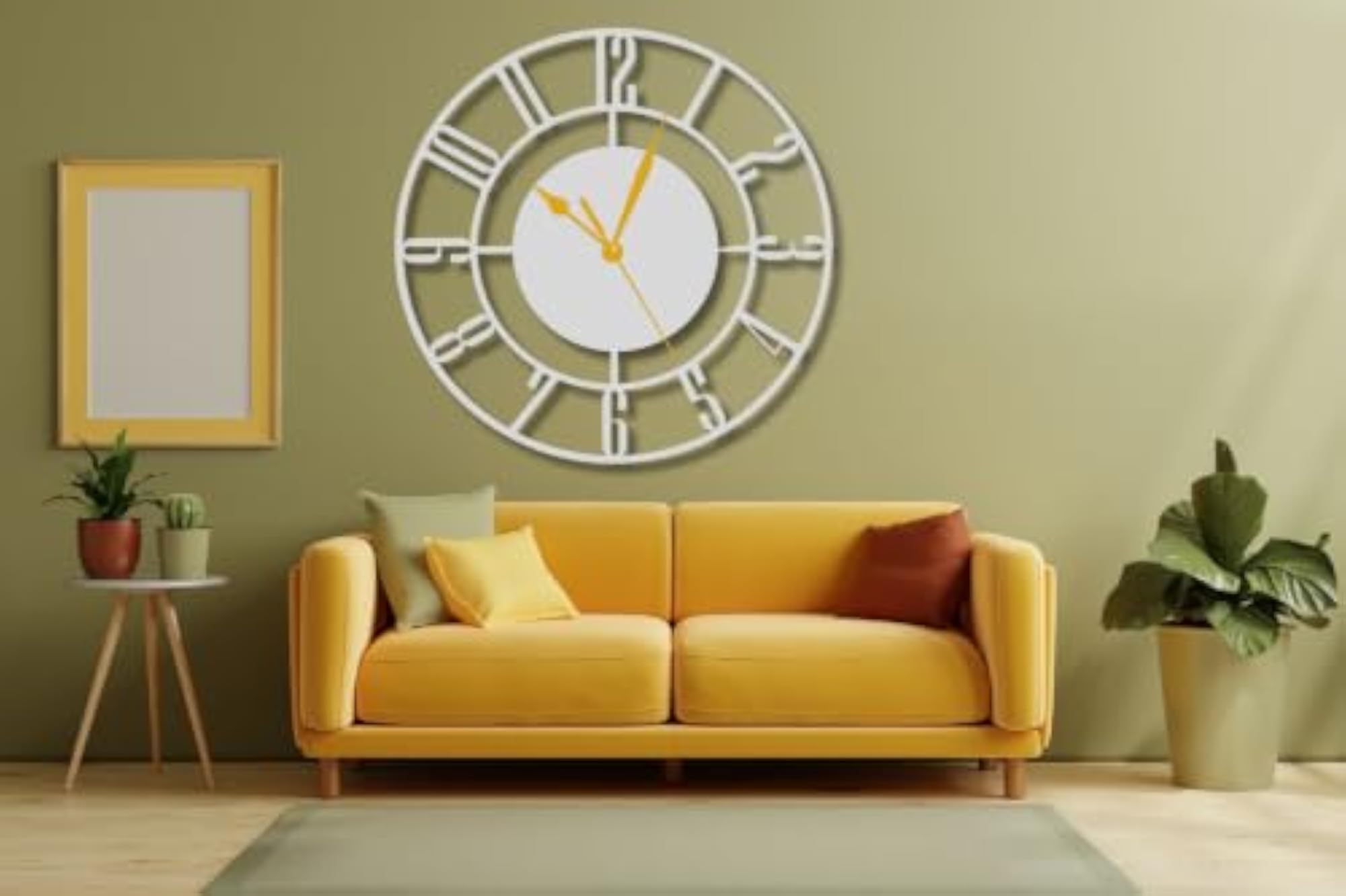 K Group Metal Wall Clock for Home Decor