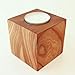 Produktbild WEINREGALO QUBE - Ulme | Teelichthalter/Kerzenhalter aus Holz, 10x10x 10 cm - das Design modern, quadratisch, edel