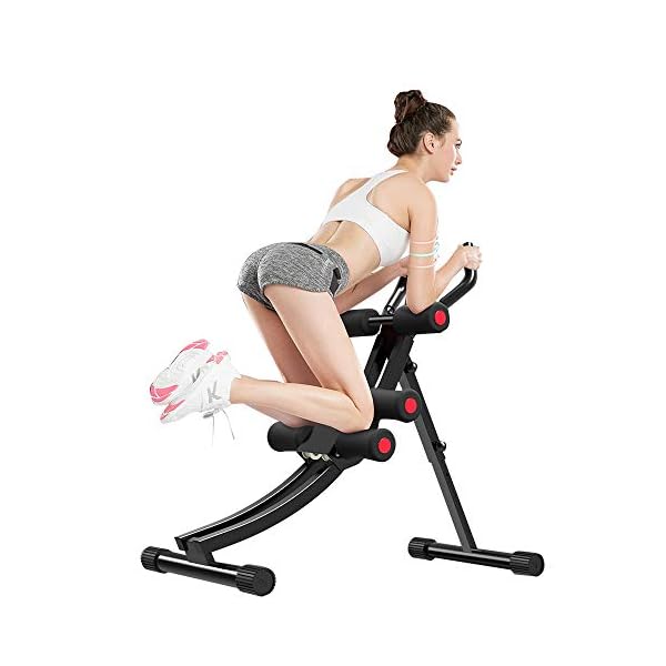 Fitlaya-Fitness-Core-Abdominal-Trainers-AB-Workout-Machine-Home-Gym-Strength-Training-Ab-Cruncher-Foldable-Fitness-Equipment Fitlaya Fitness Core & Abdominal Trainers AB Workout Machine Home Gym Strength Training Ab Cruncher Foldable Fitness Equipment (red01)