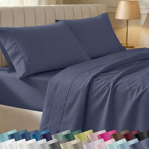 California Design Den Soft 100% Cotton Queen Size Bed Sheets...