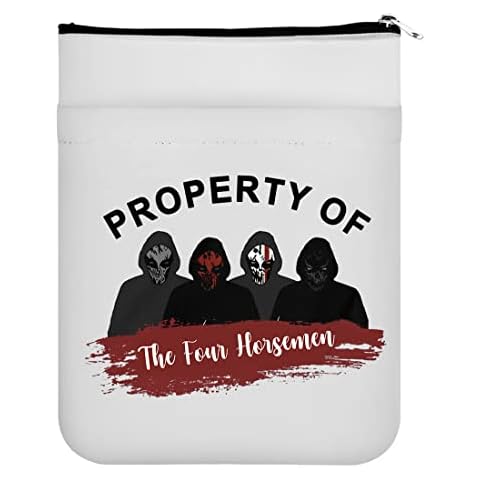 MAOFAED Property of The Four Horseman Book Sleeve Book Protector for Book Lover Bookish Merchandise (for Horsemen) Cover
