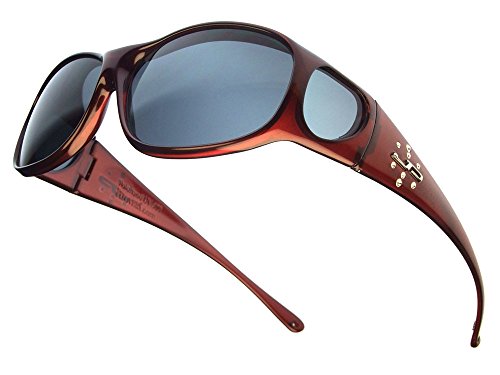 Image of Jonathan Paul Element Medium Polarized Over Sunglasses - Wrap Around 100% UVA & UVB Protection | Crystal Nylon Frame