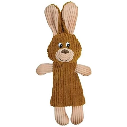 Snuggle Puppy Tender-Tuffs - Water Bottle Cruncher with Crinkle Action - No Squeaker Whisper Rabbit Bottle Cover Dog Toy Cover