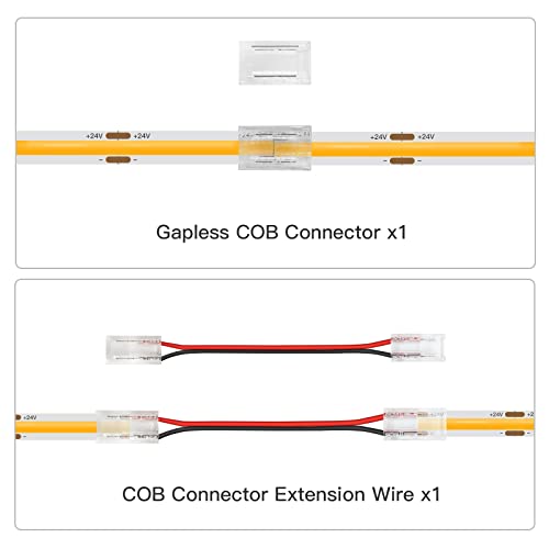 Ocona Red Led Strip Lights, 9.8Ft/3M Super Bright (480Leds/M) Flexible Cob Led Strip Lights, Cri 90, Dc 24V For Bedroom, Bar Diy Holiday Decoration Lighting Projects (Power Supply Not Included) #TOP4