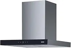 COIFA DE PAREDE LINEA TOUCH FRANKE 90CM 220V Aço Inox, Vidro Temperado Preto