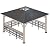 YMGSCC 11' x 11' Outdoor Barbecue Gazebo Awning with bar Metal Acrylic Combination roof, Solid Wood Frame Gazebo
