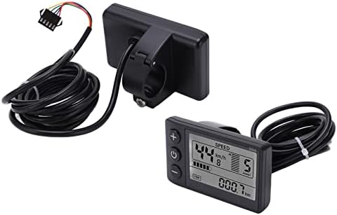 Uadme S866 Electric Bike LCD Display 24V 36V 48V E-Bike Display Meter Control Panel Large Screen IP65 Waterproof Electric LCD Display Meter for 22.2mm/0.9in Handlebar