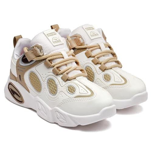 Image of ASIAN Kids VISION-01 Stylish Casual Chunky Sneakers with Laces for Boys, Trendy and Comfortable Shoes Perfect, Walking, and Outdoor Play, Lightweight and Durable Design Suitable for Kids