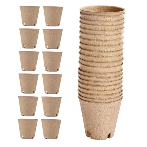 Toyvian 50 Piezas De Herramientas para Plantar En El Jardín Macetas para Plántulas Macetas para Viveros Macetas para Hierbas Macetas Pequeñas para Plantas Accesorios para