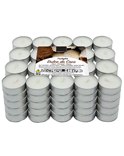 Lumar Aromatic Candele da tè aromatiche (Coco Pack 100 candele)