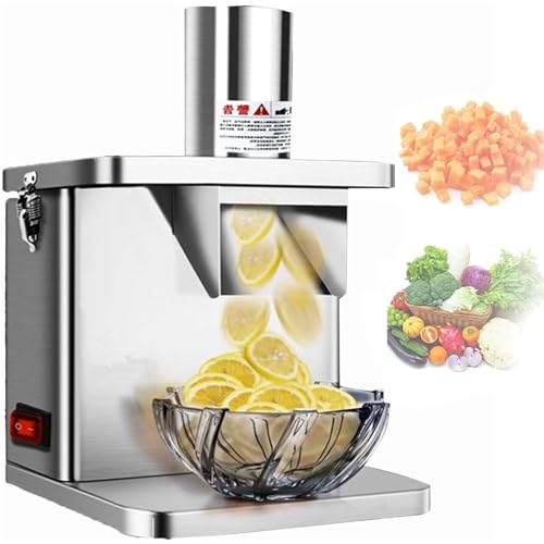 Vegetable Dicer Electric Commercial - Powerful 250w Food Processor for Onions, Potatoes, Etc. - Automatic Dicer with Dicing Grids and Slicing