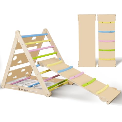 CCLIFE Kletterdreieck mit Rutsche ab 1 Jahr 5 in1 Montessori Klettergerüst...