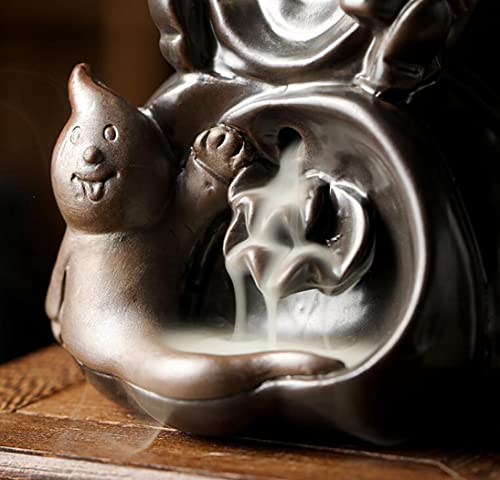 Porte-encens sorcière noire, idée cadeau déco pour maison et bureau