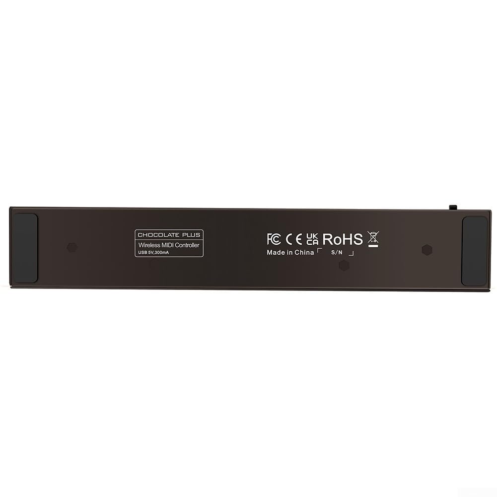 MIDI - Controlador MIDI inalámbrico, recargable con 4 botones, pedal MIDI portátil para M-VAVE Chocolate Plus (marrón)