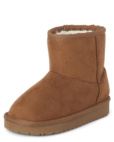 The Children's Place Girl's Baby Toddler Classic Ankle Boots, Faux Fur Lined