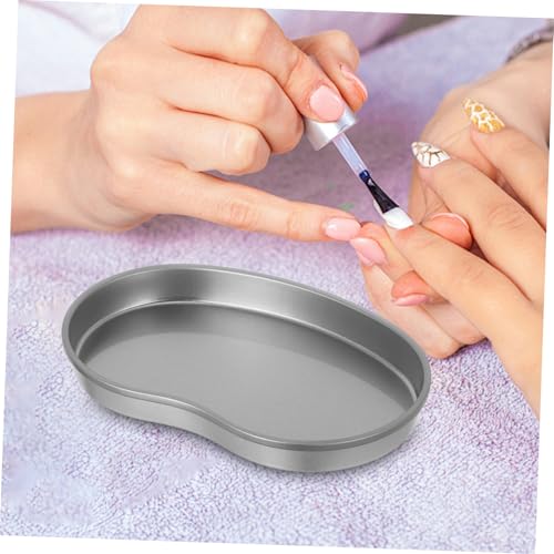 WRITWAA 2pièces Plateau De Service Acier Inoxydable Pour Fruits De Plateaux Artisanat Plateau De Vanité Pour Nail Art Plat à Fruits Couvre-plateaux – vue 6