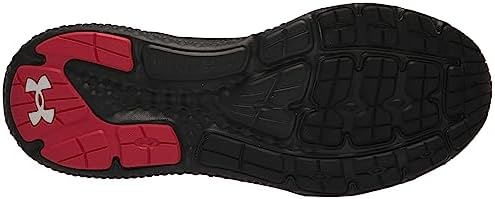 Under Armour Men's Charged Rogue 3 Knit Running Shoe, (003) Black/Black/Red, 12 | Image 3