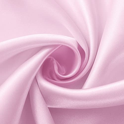 Horbaunal 6 Pack Satin Runners 12 x 72 Inch Bright Silky Smooth Satin Table Runners for Birthday Wedding Party Banquets, Light Pink by Horbaunal - Image 7