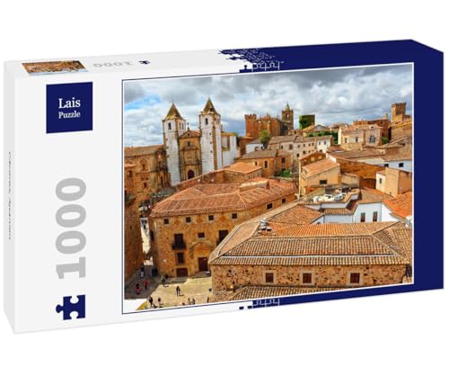 Puzzle Lais Cáceres España 1000 Piezas de cartón premium para adultos