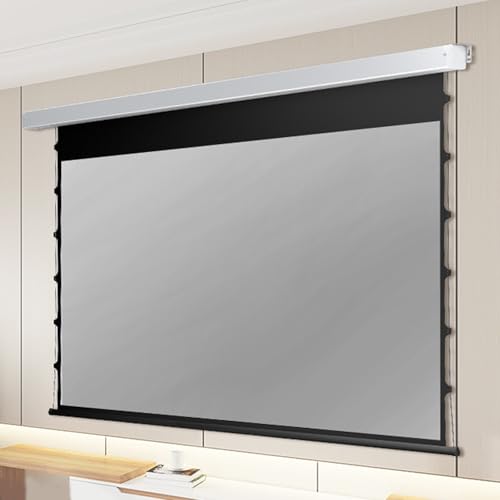 Écran de projection électrique tendu 4K avec surface plane ultra-stable