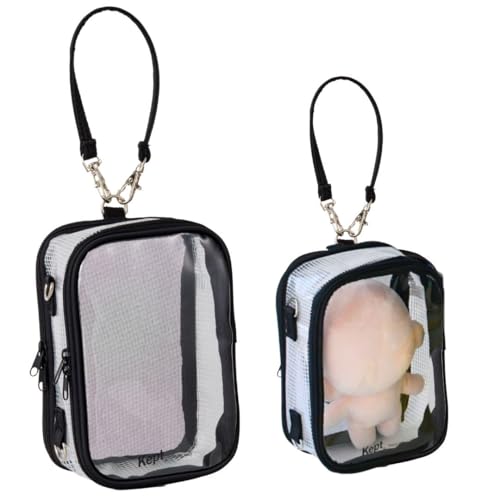 レイメイ藤井 ぬいぐるみポーチ Kept 推しぬいポーチ 推し活 ブラック KP1434Bの商品画像（Amazon）