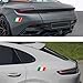 povtii 3D Italian Flag Emblem Badge, Car Front Grille Bumper Flag Sticker Decoration with L Shaped Mounting Bracket, Universal Car Accessories Compatible with European Vehicle
