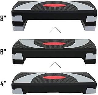ZENY 31" Aerobic Stepper Platform Aerobics Trainer Adjustable Exercise Fitness Workout Stepper Adjust