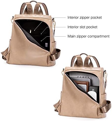 CLUCI Women Backpack Purse PU Leather Fashion Handbag Large Anti-theft Travel Ladies Shoulder Bag 4 CLUCI Women Backpack Purse PU Leather Fashion Handbag Large Anti-theft Travel Ladies Shoulder Bag