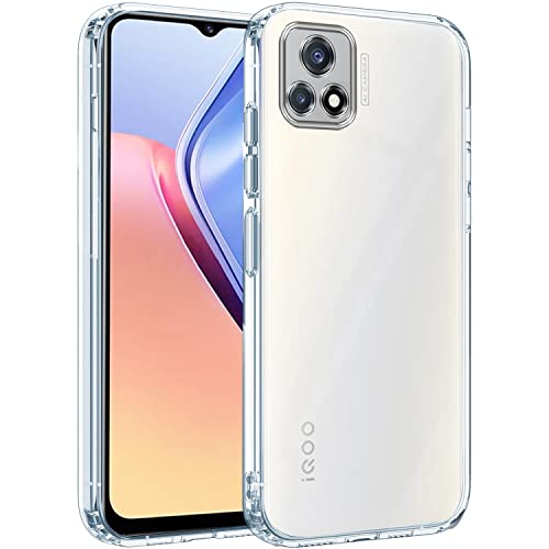 Image of Jkobi Back Cover Case for Vivo iQOO U3 | iQOO U3x (Silicone Crystal Clear | Pure Camera Protection | Soft and Flexible for Charger and Headphone sockets | Transparent)