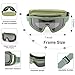 xaegistac Airsoft Goggles, Tactical Safety Goggles Anti Fog Military Eyewear with 3 Interchangable Lens for Paintball Riding Shooting Hunting Cycling (ArmyGreen)