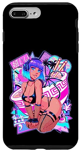 Sexy Anime Mädchen Japanisch Sexy Dämonenmädchen Cosplay Hülle für iPhone 7 Plus/8 Plus
