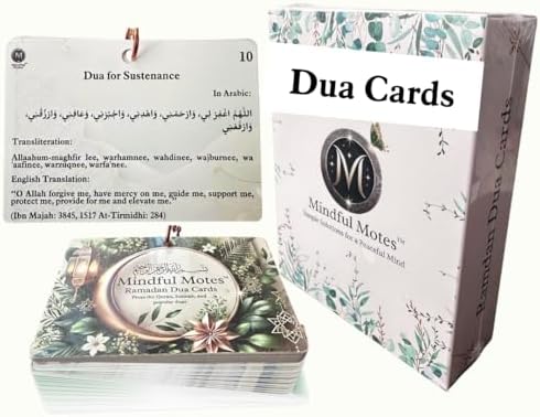Authentic Islamic Dua Cards, Portable with Storage Box & Lanyard ...