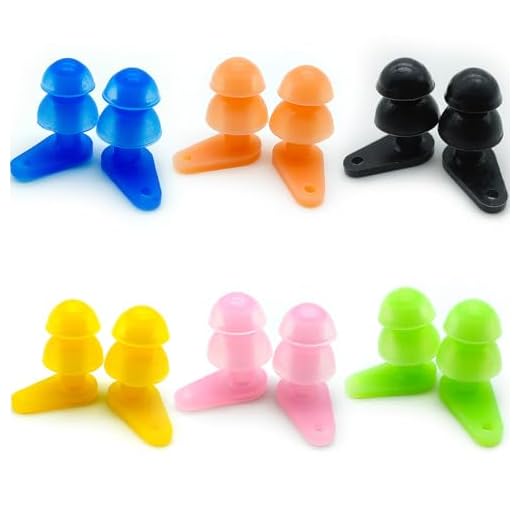 6 Sets Waterproof Kids Swimming Earplugs with Case Package, Protect Children's Ears in Water Shower