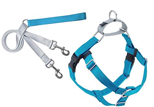 2 Hounds Design Freedom No-Pull Dog Harness and Leash, Adjustable Comfortable Control for Dog Walking, Made in USA (XSmall 5/8