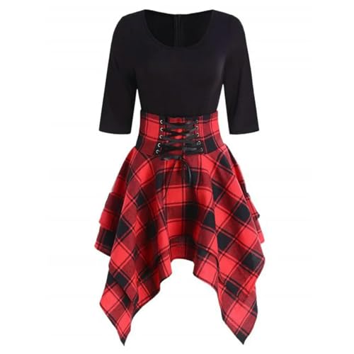 Robe style preppy chaude et asymétrique pour sublimer la silhouette