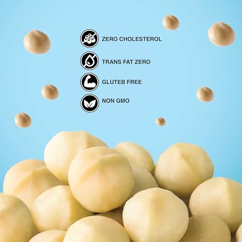 Image of Pureheart Natural Macadamia (1 Kg) Premium Australian Macadamia Nuts, Rich In Antioxidants - Whole, Exotic, And Crunchy Dry Fruits, Ideal Snacks, No Additives - Reusable Jar