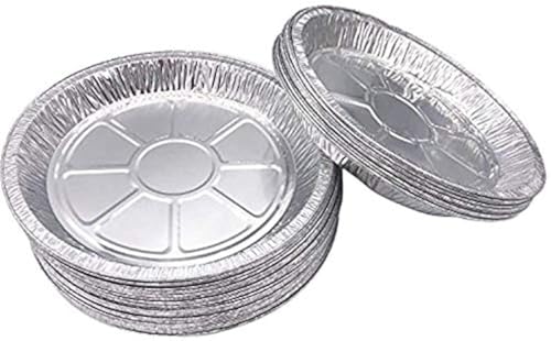 Lot de 50 moules à tarte - Aluminium - Qualité supérieure - 23 cm Moules jetables en aluminium pour tartes et quiches.