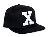X Hat 3D Embroidered by Any Means Necessary Cap Black Snap Closure