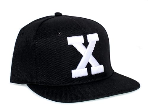X Hat 3D Embroidered By Any Means Necessary Cap Black Snap Closure