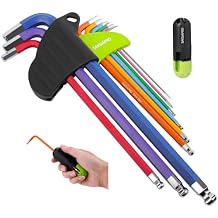 Allen Wrenches Sets, Metric Allen Wrench Set with Ball End, 9pcs 1.5mm-10mm Long Arm Hex Key Set with T Handle for Bicycle and Home Repair