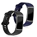 kwmobile Silicone Watch Strap for Huawei Honor Band 3 / Band 3 Pro - 2X Fitness Tracker Replacement Band Wristband Bracelet Set with Clasp