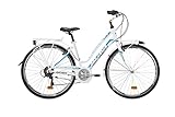 TELAIO ALLUMINIO Bicicletta ATALA Citybike Modello 2021 Discovery S, 18 velocità, colore bianco-azzurro, misura 49 (M)