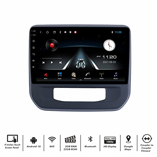 Image of 9-Inch Android Car Stereo | for Maruti Suzuki Celerio 2021 | 2GB /32GB Android Radio Receiver | Full HD Touchscreen | WiFi | GPS | Bluetooth | Reverse Parking Camera | Plug & Play Fitment