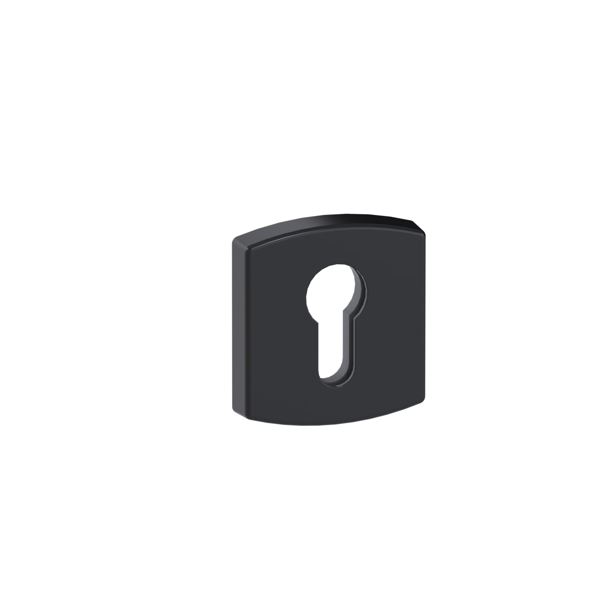 Vachette Set of Key I Muze Rosettes for Cylinder Entry Door, Diameter 52 mm and Invisible Attachment
