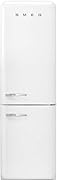 Smeg FAB32 Retro Refrigerator-Freezer – 50s Style Fridge with Bottom Freezer, No-Frost, LED Display &amp; Lighting, LifePlus Zone, Multi-Airflow – 12.2 cu ft – Made in Italy - White